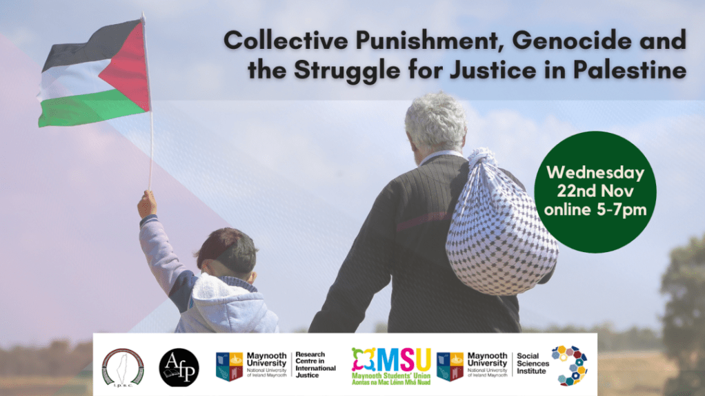Online seminar: Collective Punishment, Genocide and the Struggle for Justice in Palestine